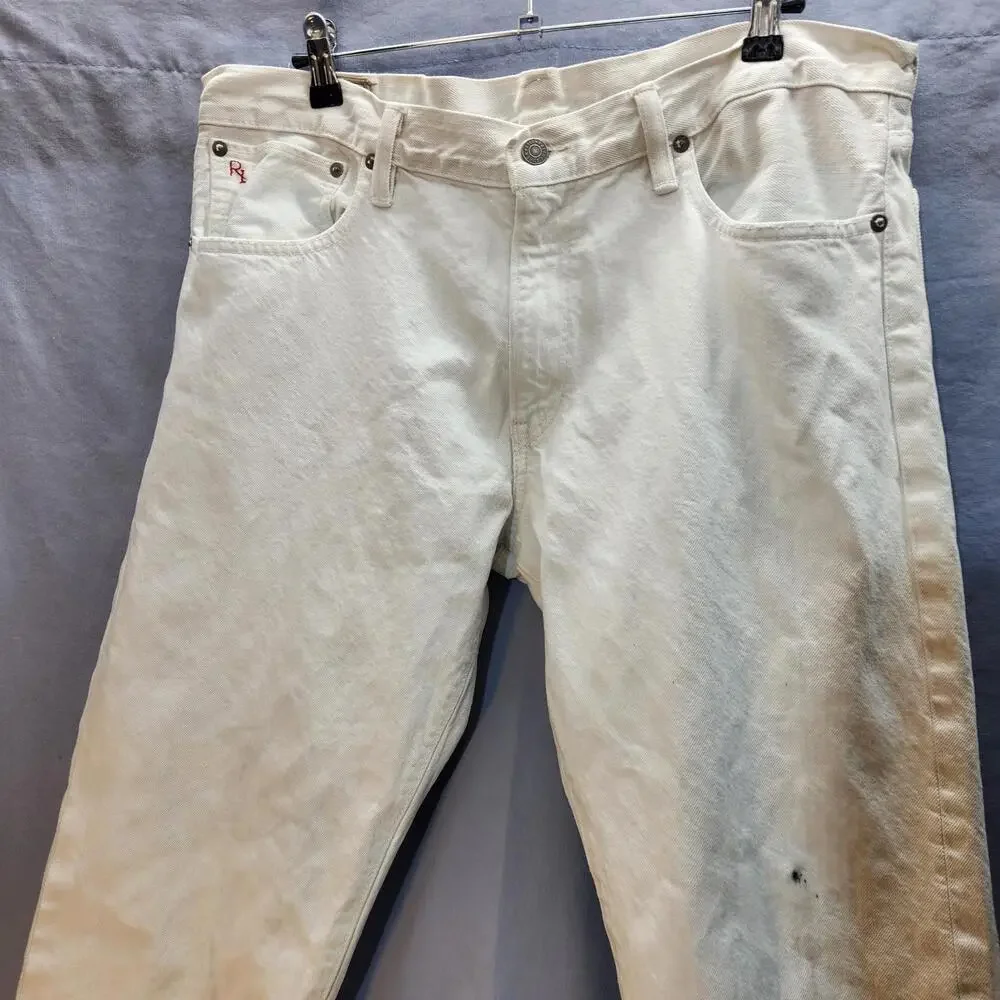 Polo‎ Varick Slim Straight White Jeans Size 36x32